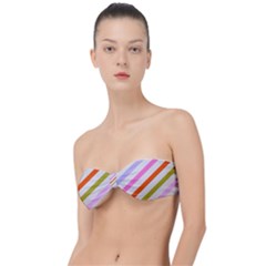 Lines Geometric Background Classic Bandeau Bikini Top 