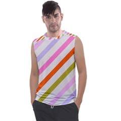 Lines Geometric Background Men s Regular Tank Top