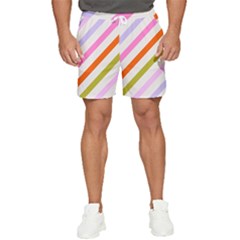 Lines Geometric Background Men s Runner Shorts by Maspions