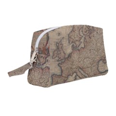 Old Vintage Classic Map Of Europe Wristlet Pouch Bag (medium)