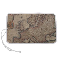 Old Vintage Classic Map Of Europe Pen Storage Case (m) by Paksenen