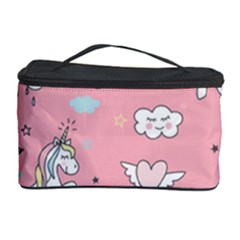 Cute Unicorn Seamless Pattern Cosmetic Storage Case