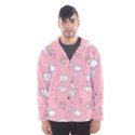 Cute Unicorn Seamless Pattern Men s Hooded Windbreaker View1