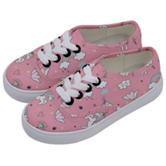 Cute Unicorn Seamless Pattern Kids  Classic Low Top Sneakers by Apen