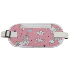 Cute Unicorn Seamless Pattern Rounded Waist Pouch