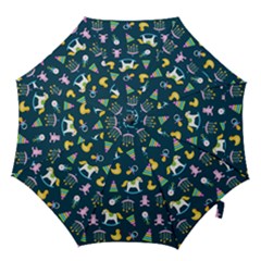 Cute Babies Toys Seamless Pattern Hook Handle Umbrellas (small) by Apen