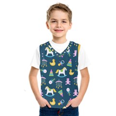 Cute Babies Toys Seamless Pattern Kids  Basketball Tank Top by Apen