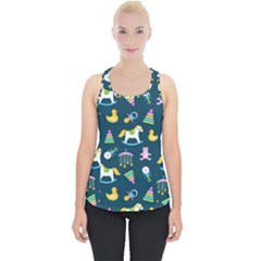 Cute Babies Toys Seamless Pattern Piece Up Tank Top by Apen