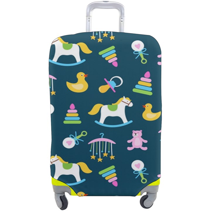 Cute Babies Toys Seamless Pattern Luggage Cover (Large)