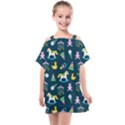 Cute Babies Toys Seamless Pattern Kids  One Piece Chiffon Dress View1