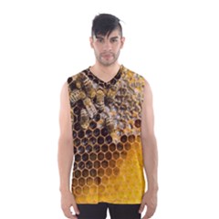 Honeycomb With Bees Men s Basketball Tank Top by Apen