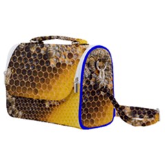 Honeycomb With Bees Satchel Shoulder Bag by Apen