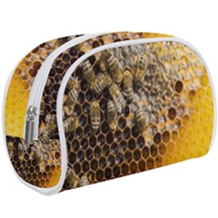 Honeycomb With Bees Make Up Case (large) by Apen