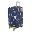 Cute Astronaut Cat With Star Galaxy Elements Seamless Pattern Luggage Cover (Small) View2