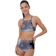 Apple Males Almond Bread Abstract Mathematics Halter Tankini Set