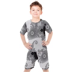 Apple Males Almond Bread Abstract Mathematics Kids  T-shirt And Shorts Set