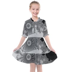 Apple Males Almond Bread Abstract Mathematics Kids  All Frills Chiffon Dress by Apen