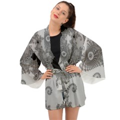 Apple Males Almond Bread Abstract Mathematics Long Sleeve Kimono by Apen