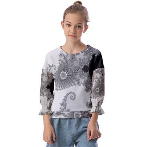 Apple Males Almond Bread Abstract Mathematics Kids  Cuff Sleeve Top by Apen