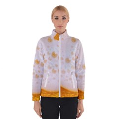 Beer Foam Texture Macro Liquid Bubble Women s Bomber Jacket by Cemarart