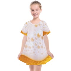 Beer Foam Texture Macro Liquid Bubble Kids  Smock Dress