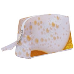 Beer Foam Texture Macro Liquid Bubble Wristlet Pouch Bag (large) by Cemarart