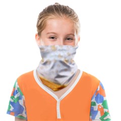 Beer Foam Texture Macro Liquid Bubble Face Covering Bandana (kids) by Cemarart