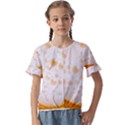 Beer Foam Texture Macro Liquid Bubble Kids  Cuff Sleeve Scrunch Bottom T-Shirt View1