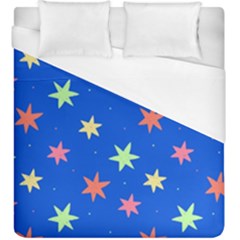 Background Star Darling Galaxy Duvet Cover (king Size)