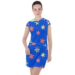 Background Star Darling Galaxy Drawstring Hooded Dress