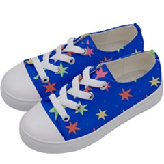 Background Star Darling Galaxy Kids  Low Top Canvas Sneakers