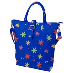 Background Star Darling Galaxy Buckle Top Tote Bag by Maspions