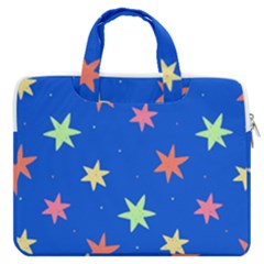 Background Star Darling Galaxy Macbook Pro 13  Double Pocket Laptop Bag by Maspions