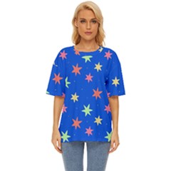 Background Star Darling Galaxy Oversized Basic T-shirt