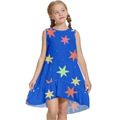 Background Star Darling Galaxy Kids  Frill Swing Dress by Maspions