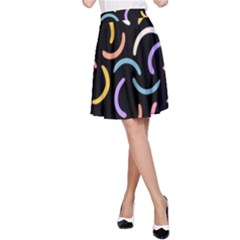 Abstract Pattern Wallpaper A-line Skirt