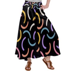 Abstract Pattern Wallpaper Women s Satin Palazzo Pants