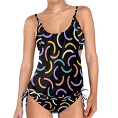 Abstract Pattern Wallpaper Tankini Set