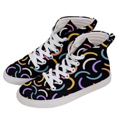 Abstract Pattern Wallpaper Women s Hi-top Skate Sneakers