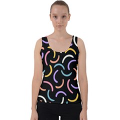 Abstract Pattern Wallpaper Velvet Tank Top