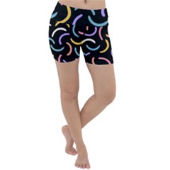 Abstract Pattern Wallpaper Lightweight Velour Yoga Shorts