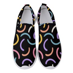 Abstract Pattern Wallpaper Women s Slip On Sneakers