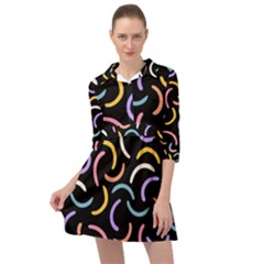 Abstract Pattern Wallpaper Mini Skater Shirt Dress