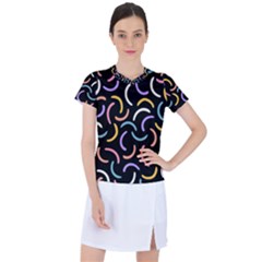 Abstract Pattern Wallpaper Women s Sports Top