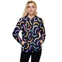 Abstract Pattern Wallpaper Women s Lightweight Drawstring Hoodie