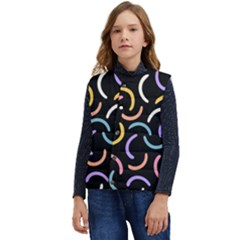 Abstract Pattern Wallpaper Kid s Button Up Puffer Vest	