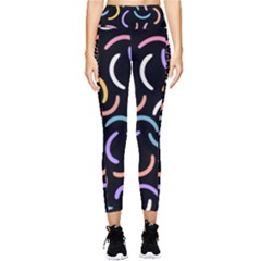 Abstract Pattern Wallpaper Pocket Leggings 