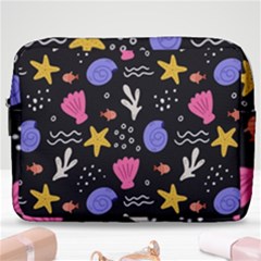 Sea Shells Pattern Wallpaper Fish Make Up Pouch (large)