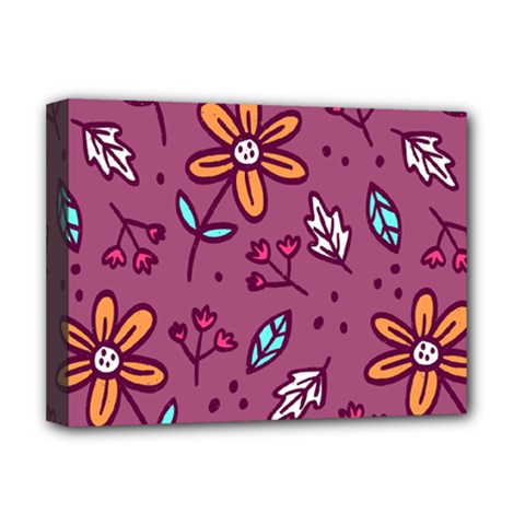 Flowers Petals Leaves Foliage Deluxe Canvas 16  X 12  (stretched)  by Maspions