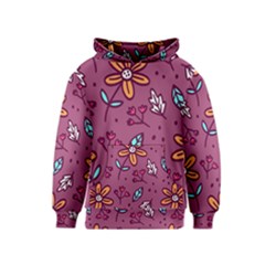 Flowers Petals Leaves Foliage Kids  Pullover Hoodie